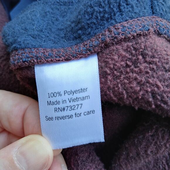 Sonoma The Supersoft Sweater Fleece S colorblock sweatshirt quarter snap pockets - Picture 8 of 16